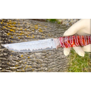 ЧЕРВОНИЙ ЗУБ ексклюзивний ніж студії ножів ручної роботи Василя Дячика, замовити купити в Україні (Cталь - К390™ 64 HRC). Photo 2